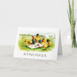 Cartes Pour Fêtes Annuelles Buona Pasqua. Easter Greeting Cards in Italian