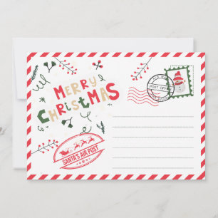 Cartes Pour Fêtes Annuelles Bureau de poste de timbre vintage Noël