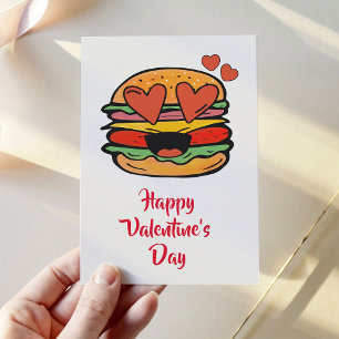Cartes Pour Fêtes Annuelles Burger de Saint-Valentin