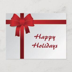 Cartes Pour Fêtes Annuelles Business Christmas Red Bows