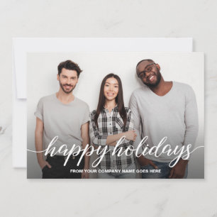 Cartes Pour Fêtes Annuelles Business Christmas Team Photo Joyeux jours fériés