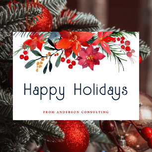 Cartes Pour Fêtes Annuelles Business Happy Holidays Moderne