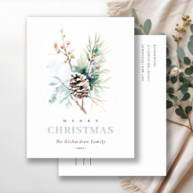 Business Pine Cone Winter Berries Logo de l'entrep