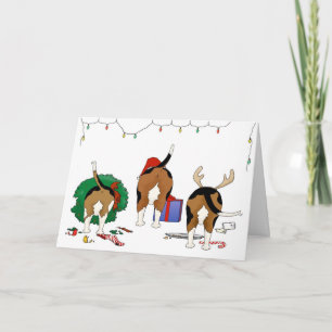 Cartes Pour Fêtes Annuelles Butt A Beagle Christmas