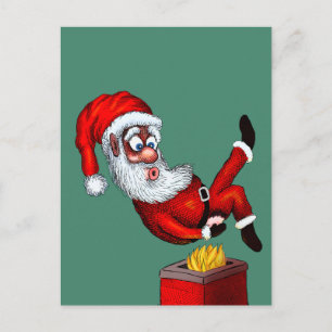 Cartes Pour Fêtes Annuelles Butt de Santa Hot