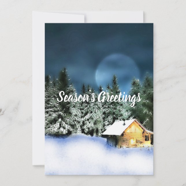 Cartes Pour Fêtes Annuelles Cabine de journal (Devant)