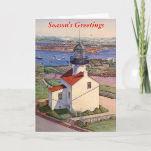 CARTES POUR FÊTES ANNUELLES CABRILLO VIEILLE PINTE. PHARE DE LOMA