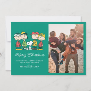 Cartes Pour Fêtes Annuelles cacahuètes   Arbre de Noël de menthe poivrée
