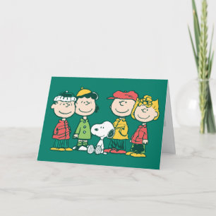 Cartes Pour Fêtes Annuelles cacahuètes   Arbre de Noël de menthe poivrée