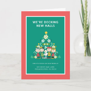 Cartes Pour Fêtes Annuelles cacahuètes   Arbre de Noël de menthe poivrée