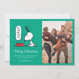 Cartes Pour Fêtes Annuelles Cacahuètes Assiette de nourriture Ho Ho Ho de Sn