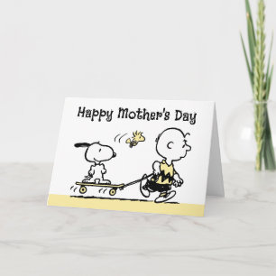 Cartes Pour Fêtes Annuelles cacahuètes   Happy Mother's Day Skateboard
