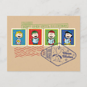Cartes Pour Fêtes Annuelles cacahuètes Ne pas ouvrir avant Noël