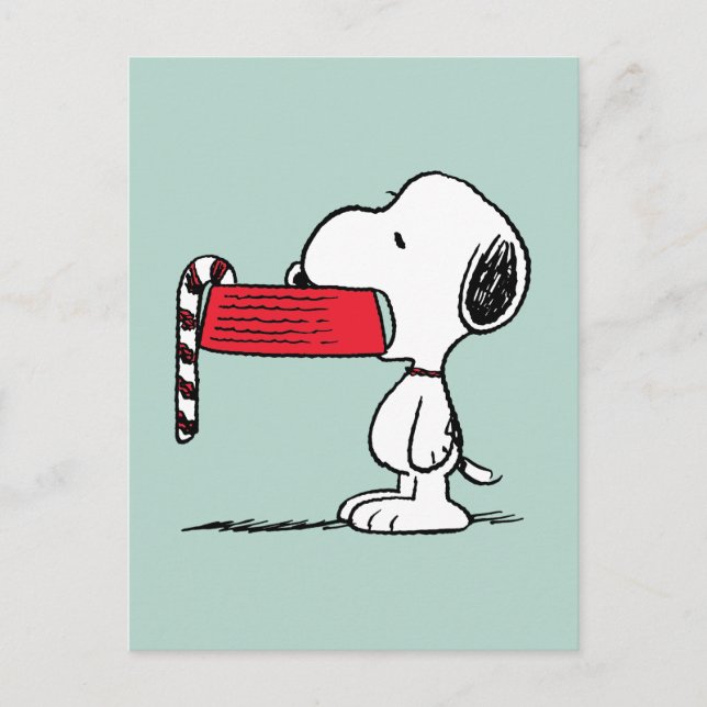Cartes Pour Fêtes Annuelles cacahuètes | Snoopy Sucre de canne de nourriture (Devant)