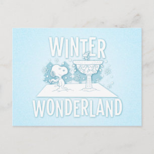 Cartes Pour Fêtes Annuelles cacahuètes   Snoopy & Woodstock Winter Wonderland