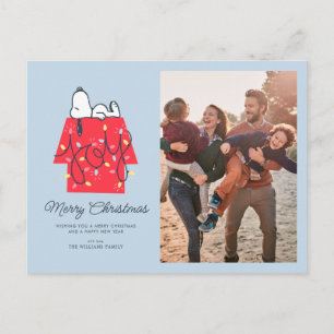 Cartes Pour Fêtes Annuelles cacahuètes   Snoopy's Holiday Dreamer