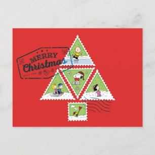 Cartes Pour Fêtes Annuelles cacahuètes Timbres d'arbustes de Noël