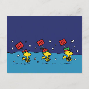 Cartes Pour Fêtes Annuelles cacahuètes   Woodstock Snow Shovel Team