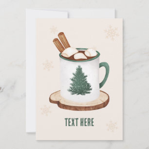 Cartes Pour Fêtes Annuelles Cacao chaud avec guimauve