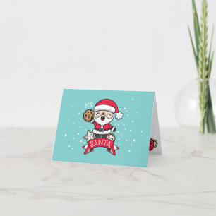 Cartes Pour Fêtes Annuelles Cacao et biscuits pour le Père Noël