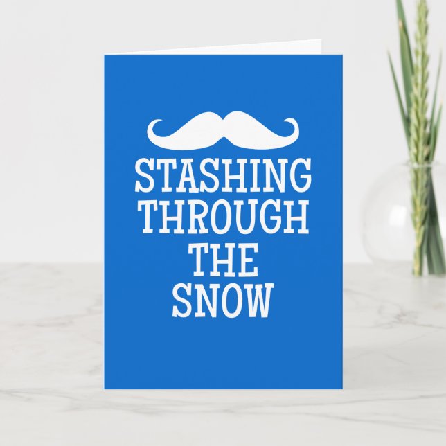 Cartes Pour Fêtes Annuelles Cacher par la neige… (Devant)