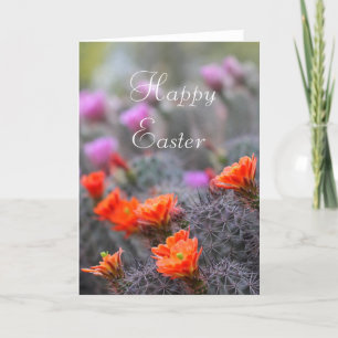 Cartes Pour Fêtes Annuelles Cacti Blooms Happy Easter