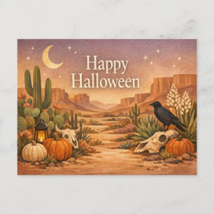 Cartes Pour Fêtes Annuelles Cactus Désert Sage Halloween