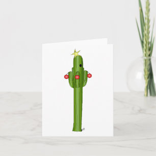 Cartes Pour Fêtes Annuelles Cactus Holiday