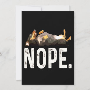 Cartes Pour Fêtes Annuelles Cadeau Chien   Mademoiselle Dachshund. Non.