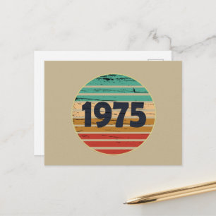 Cartes Pour Fêtes Annuelles Cadeau d'anniversaire de naissance en 1975