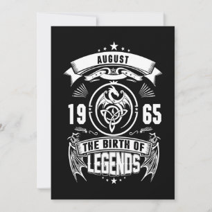Cartes Pour Fêtes Annuelles Cadeau d'août   1965 La Naissance Des Légendes