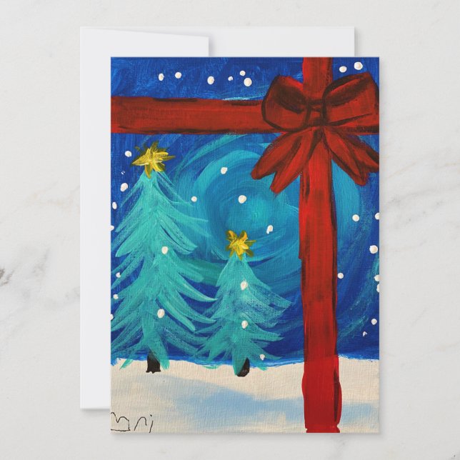 Cartes Pour Fêtes Annuelles Cadeau de Fête (Devant)
