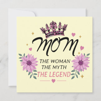 Cartes Pour Fêtes Annuelles Cadeau de fête des mères La légende Maman