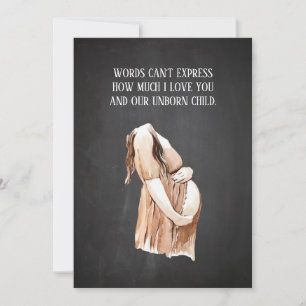 Cartes Pour Fêtes Annuelles Cadeau de grossesse adorable pour femme avec citat