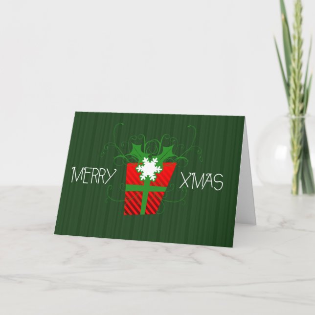 Cartes Pour Fêtes Annuelles Cadeau de Noël (Devant)