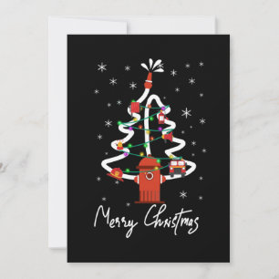 Cartes Pour Fêtes Annuelles Cadeau de sapeur-pompier   Joyeux Noël Sapeur-Pomp