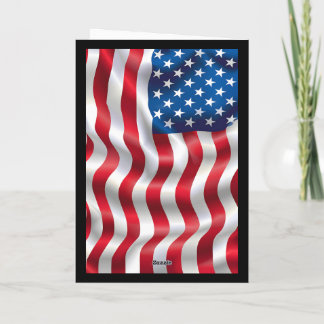Cartes Pour Fêtes Annuelles Cadeau de service militaire patriotique Merci aux