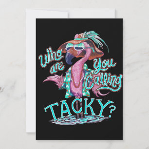 Cartes Pour Fêtes Annuelles Cadeau Flamant rose   Qui appelez-vous le Flamant 