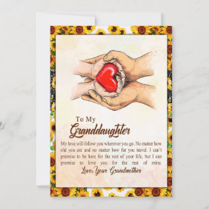 Cartes Pour Fêtes Annuelles Cadeau Grandgirl   Love Grand-mère Famille Groupe