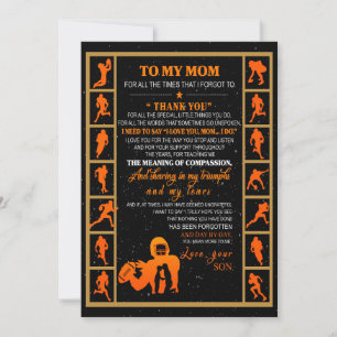 Cartes Pour Fêtes Annuelles Cadeau Maman   Lettre À Ma Mère Amour De Ton Fils