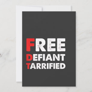 Cartes Pour Fêtes Annuelles Cadeau patriotique gratuit et défiant arriéré cont