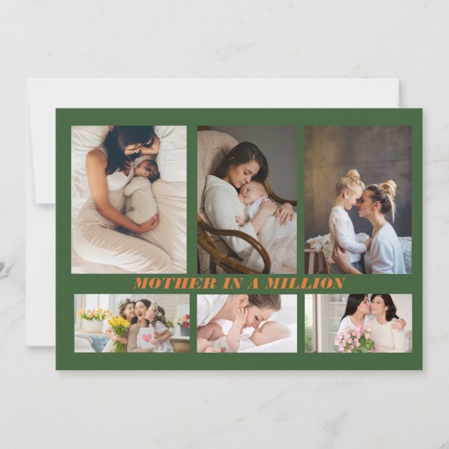 Cartes Pour Fêtes Annuelles Cadeau personnalisable pour la fête des mères avec (Devant)