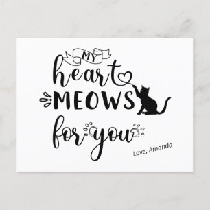 Cartes Pour Fêtes Annuelles Cadeau Personnalisé pour Amateur de Chats Mignons