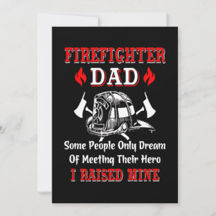Cartes Pour Fêtes Annuelles Cadeau pompier   Cadeaux papa pompier