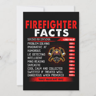 Cartes Pour Fêtes Annuelles Cadeau pompier Infos sur les pompiers Cadeaux