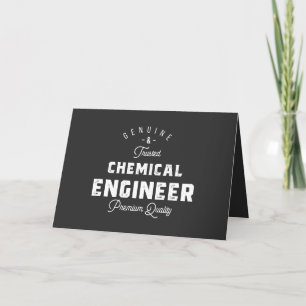 Cartes Pour Fêtes Annuelles Cadeau pour l'ingénieur chimique