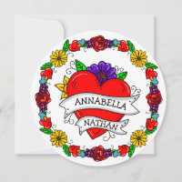 Cadeau romantique à deux | Art du style tatouage
