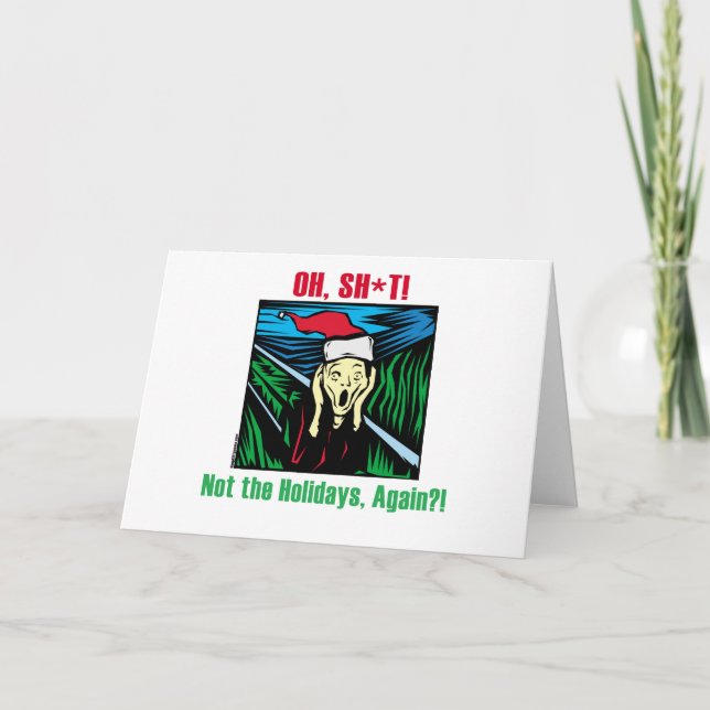 Cartes Pour Fêtes Annuelles Cadeaux anti-vacances (Devant)