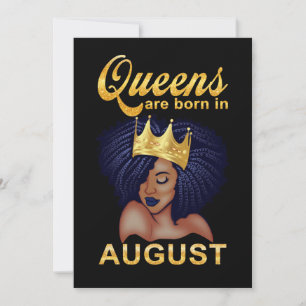 Cartes Pour Fêtes Annuelles Cadeaux d'anniversaire   Les Reines Sont Nées En A