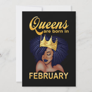 Cartes Pour Fêtes Annuelles Cadeaux d'anniversaire   Les Reines Sont Nées En F